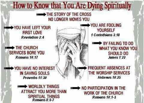 How to know if You Are Dying Spiritually